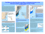 The Effect of a One-Foot Sea Level Rise on Saltwater... Biscayne Aquifer in Miami-Dade County, Florida