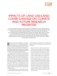 IMPACTS OF LAND USE/LAND COVER CHANGE ON CLIMATE AND FUTURE RESEARCH PRIORITIES