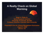 A Realty Check on Global Warming