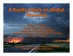 A Realty Check on Global Warming