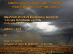 Extreme Weather in the Coming Decades –