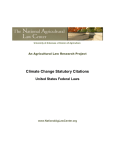Climate Change Statutory Citations United States Federal Laws www.NationalAgLawCenter.org