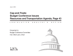 Cap-and-Trade: Budget Conference Issues Resources and Transportation Agenda, Page 43