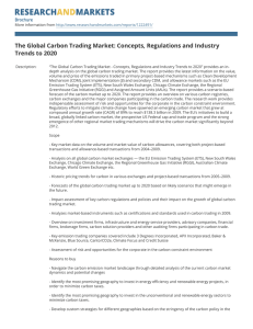 The Global Carbon Trading Market: Concepts, Regulations and Industry Brochure