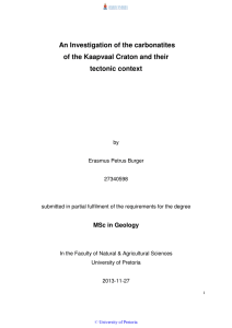An Investigation of the carbonatites of the Kaapvaal Craton and their