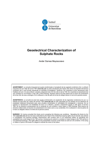 Geoelectrical Characterization of Sulphate Rocks Ander Guinea Maysounave