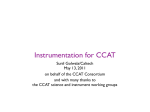 Instrumentation for CCAT
