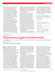 I Plasmonics gets transformed news &amp; views