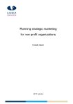 Planning strategic marketing for non-profit organizations  Enckell, Maxim