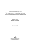 The Internet as a marketing medium  Timothy McDonald and Fadi Zayat