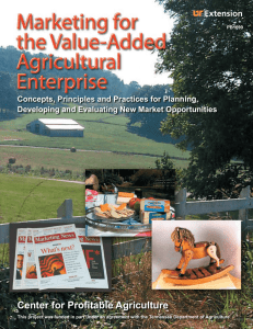Center for Profitable Agriculture Concepts, Principles and Practices for Planning,