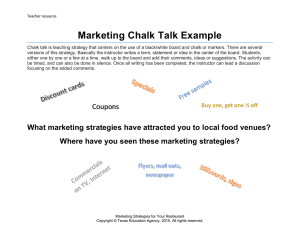 Marketing Chalk Talk Example