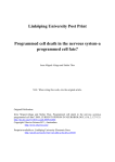 Linköping University Post Print Programmed cell death in the nervous system-a