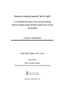 “left or right” Decision-making beyond