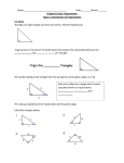 Name:___________________________________ Date:________Period:_______ The legs of a right triangle are 18 and 24... Chapter 8: Basic Trigonometry