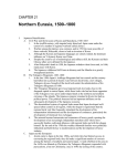 –1800 Northern Eurasia, 1500 CHAPTER 21