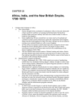 Africa, India, and the New British Empire, –1870 1750 CHAPTER 25
