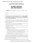 GLOBAL HISTORY AND GEOGRAPHY Tuesday, REGENTS HIGH SCHOOL EXAMINATION