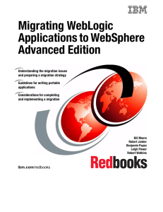 Migrating WebLogic Applications to WebSphere Advanced Edition