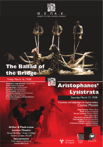 The Ballad of the Bridge Aristophanes’ Lysistrata