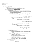 Chapter 4, 5 &amp; 6 Work, Energy and Power Lecture Notes