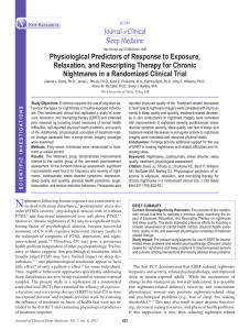 Physiological Predictors of Response to Exposure,