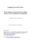 Linköping University Post Print The development of sleep disordered breathing