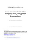 Linköping University Post Print Development of craniofacial and dental arch