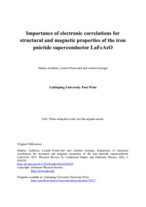 Importance of electronic correlations for pnictide superconductor LaFeAsO