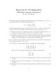 Homework No. 09 (Spring 2014) PHYS 530A: Quantum Mechanics II