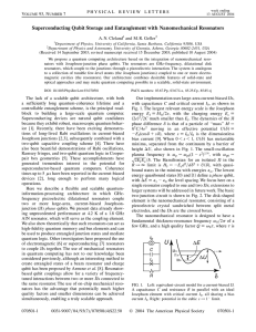 Superconducting Qubit Storage and Entanglement with Nanomechanical Resonators A. N. Cleland
