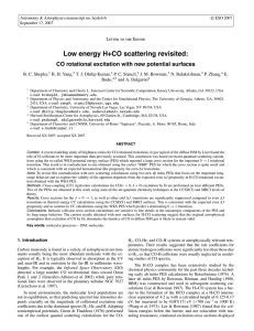 Low energy H+CO scattering revisited: