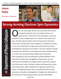 O  Strong-Arming Electron Spin Dynamics