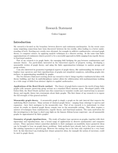 Research Statement Introduction Gabor Lippner