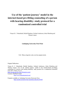 Use of the ‘patient journey’ model in the