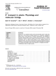K transport in plants: Physiology and molecular biology Mark W. Szczerba