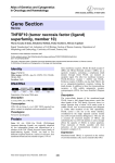 Gene Section TNFSF10 (tumor necrosis factor (ligand) superfamily, member 10)