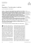 Regulatory T-lymphocytes in asthma REVIEW A.J.M. van Oosterhout* and N. Bloksma