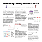 Immunogenicity of substance P Introduction Hypothesis &amp; Design Joshua Timmons