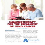 IMMUNOTHERAPY FOR THE TREATMENT OF LUNG CANCER BOOKLET SUPPLEMENT