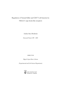 Regulation of Natural Killer and CD4 T cell function by