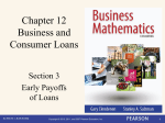 Chapter 12 Business and Consumer Loans Section 3