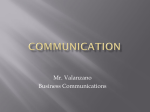 Mr. Valanzano Business Communications