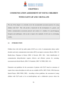 CHAPTER 3: COMMUNICATION ASSESSMENT OF YOUNG CHILDREN