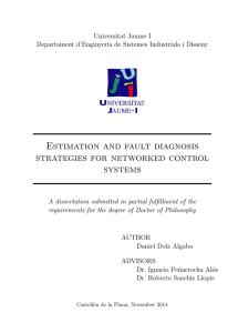 Estimation and fault diagnosis strategies for networked control systems