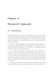Chapter 4 Parametric Approach 4.1 Introduction