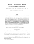 Dynamic Connectivity in Wireless Underground Sensor Networks