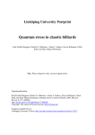 Quantum stress in chaotic billiards  Linköping University Postprint