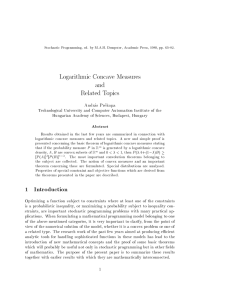Logarithmic Concave Measures and Related Topics