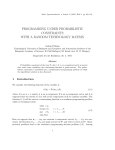 PROGRAMMING UNDER PROBABILISTIC CONSTRAINTS WITH A RANDOM TECHNOLOGY MATRIX